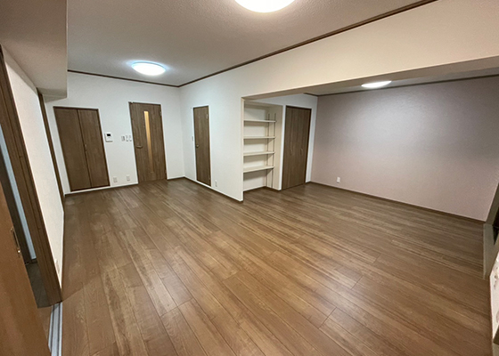 大きなダイニング・リビング